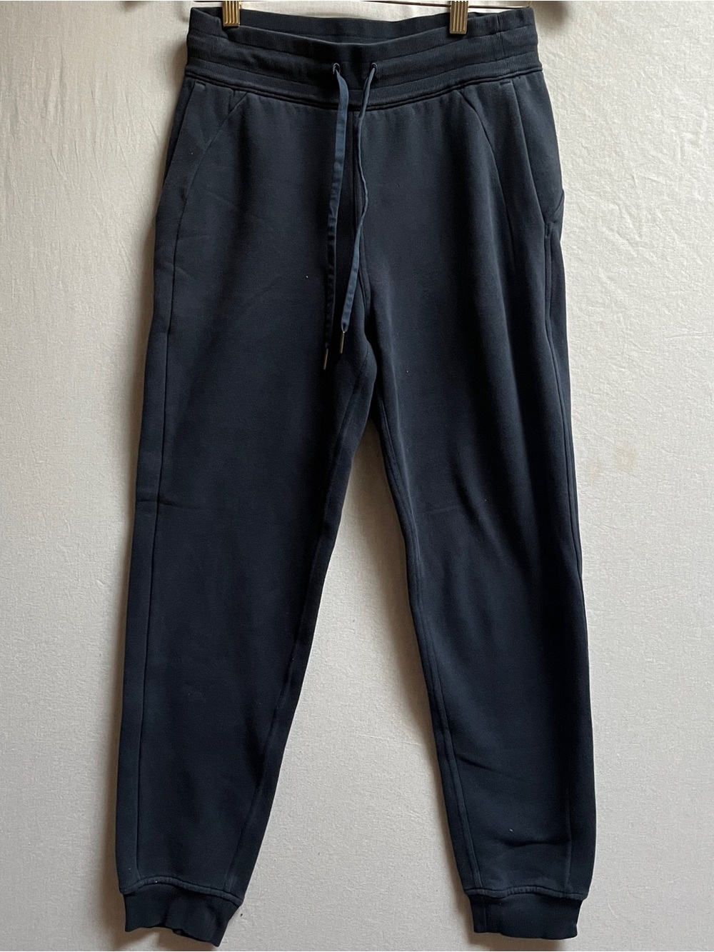 Lululemon Scuba High Rise Jogger Black Cotton Fleece Sweatpants Size 6